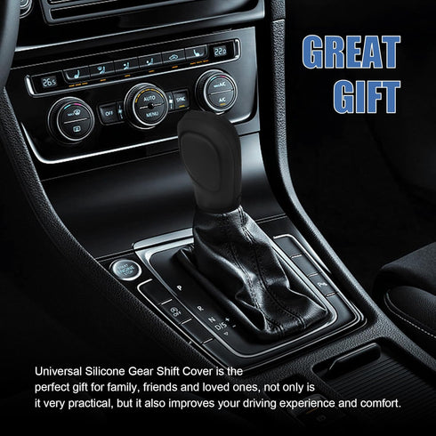 2PCS Car Gear Shift Knob Cover, Elastic Silicone Car Automatic Shift Protect Accessories, Anti-Slip Auto Knob Gear Stick Protector, Car Interior D...