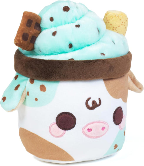 Cuddle Barn PlushGoals - Mint Chocolate Chip Mooshake | Super Soft Kawaii Scented Stuffed Animal Plush Toy, 7 inches...