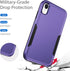 Compatible with iPhone XR Case, Heavy Duty Protection Shockproof Dropproof Dustproof Anti-Scratch Phone Case Cover for xr -Purple...