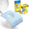 20 Pack XL Disposable Toilet Seat Covers – Waterproof Toilet Cover Sheets with Adhesive Tabs for Adults, Kids & Toddlers, Travel, Public Restrooms...