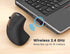 Perixx PERIMICE-713L, Wireless Ergonomic Left Handed Vertical Mouse, 6 Buttons Design, 3 Level DPI, Black, Medium...