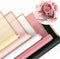 Whaline 30 Sheets Floral Wrapping Paper with Rose Gold Edge 5 Colors Flower Bouquet Wrap Paper Double Sided Florist Packaging Paper for Wedding Bi...