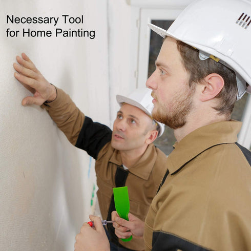 3Pcs Green Putty Scraper 2" Plastic Flexible Putty Knives Spreader for Taping Drywall Wall Painting,Painting Supplies and Tools,Paint, Wall Treatm...