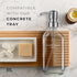 MaisoNovo Hand Soap Dispenser for Bathroom | 16.9 fl oz Clear Glass Silver Pump x 1...
