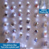 ZSJWL 3.3×5ft Short Curtain Lights with 8 Hook for Small Windows, 96 LED White Photo Clips String Light with 52 Clear Clips, Remote Control 8 Mode...