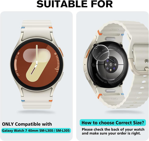 4 Pack - Fintie Case Compatible with Samsung Galaxy Watch 7 40mm 2024, Premium Soft TPU Screen Protector All-Around Protective Bumper Shell Cover,...