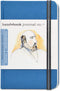 Handbook Journal Co. Sketch Book - Pocket Portrait 5.5 x 3.5 in Ultramarine European Linen-Bound Hard Cover, 128 Pages (64 Sheets) of 130 GSM Acid...