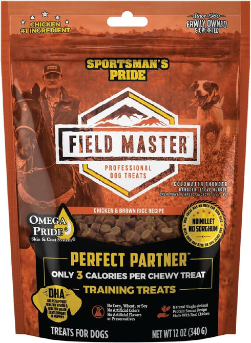 Field Master Perfect Partner Chicken & Brown Rice Recipe Training Dog Treats, 12 oz....