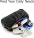 Wristlet Wallets for Women Genuine Leather Wristlet Purses Ladies Ruched Wristlet Clutch Wallet Purses...