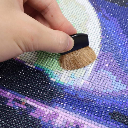 10 Packs Diamond Painting Brush Tools, Diamond Art Flat Brush Applicator, Paint Brush for Diamond Sweep, Gesso, Watercolor, Acrylic Painting...