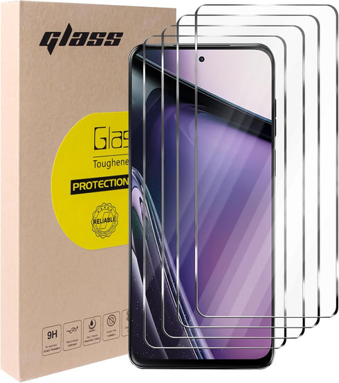 4 Pack Screen Protector for Motorola Moto G 5G(2023),Ultra HD Tempered Glass,9H Hardness,Case Friendly,Easy Installation,Anti-Shatter,Bubble Free...