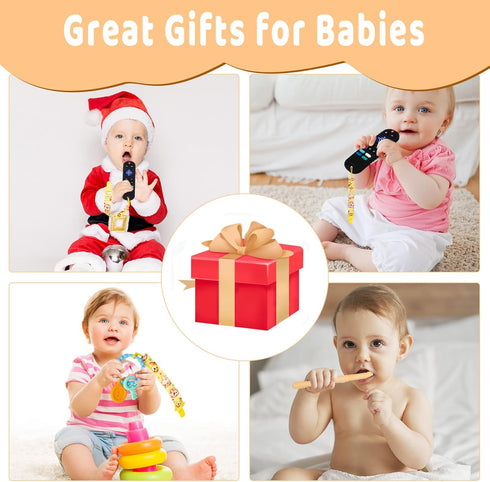 Baby Teething Toys, iselyn 3Packs Silicone Remote Teether Toys for Toddlers, Teething Toys for Babies 0-6 6-12 Months-Boys Girls Baby Toys Set, Re...