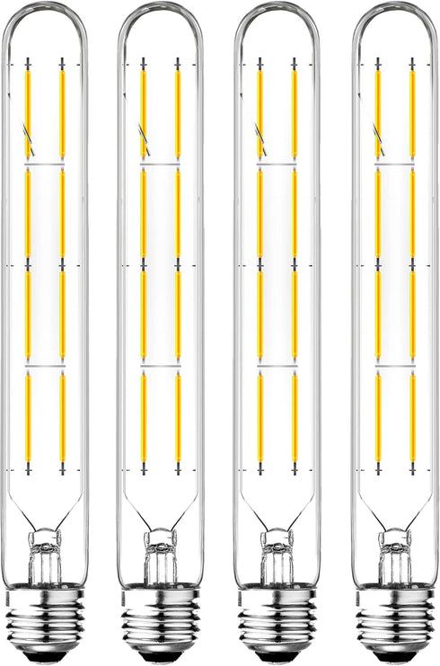 Dimmable T10 LED Edison Bulbs, Neutral White 4000K, 8.9inch Long Tubular Light Bulb, 8 Watt Vintage Long Tube LED Filament Bulb,800lm,E26 Base Led...