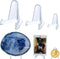 Acrylic Easels Display Stand Coins stand, 36 PCS (3 Sizes each 12) Sports Card Display Stand Baseball Card Stands for Display Photos, Coins, Cards...