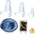 Acrylic Easels Display Stand Coins stand, 36 PCS (3 Sizes each 12) Sports Card Display Stand Baseball Card Stands for Display Photos, Coins, Cards...