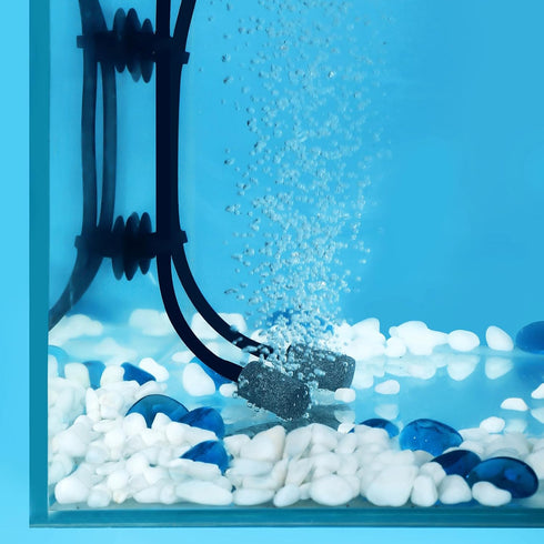 AQUANEAT 14Feet Aquarium Airline Tubing, Standard 3/16" Tubing, Air Pump Accessories,with Air Stones, Air Pump Valves, Suction Cups and Connectors...