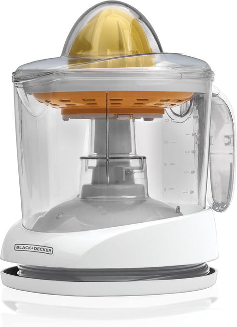 BLACK+DECKER 32oz Electric Citrus Juicer, CJ625, Pressure Activated, Adjustable Pulp Control, Dishwasher-Safe...
