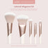 EcoTools Luxe Natural Elegance Professional Face Makeup & Foundation Brush Set, Premium Brush Kit For Face, Cheek, & Eye Makeup, Synthetic Makeup ...