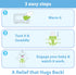 Baby Colic, Gas and Upset Stomach Relief, Baby Heated Tummy Wrap for Newborns - Belly Hugger - Infant Swaddling Belly Belt, Heating Pad with Sooth...