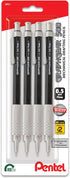 Pentel GraphGear 500 Mechanical Drafting Pencil, (0.5mm), Fine Line, Black Barrel, Pack of 4 (PG525BP4A)...