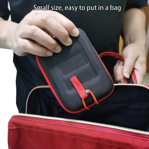 Golf Rangefinder Case Hard Shell Range Finder Carry Bag Storage Bag Universal Range Finder Protector Pouch with Belt Clip for Rangefinders (red).....