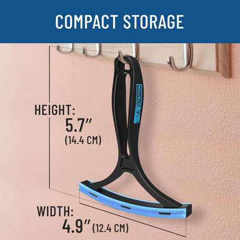 Triton Carpet Rake for Pet Hair Removal - Dual Sided Carpet Scraper Picks Up More Pet Hair in Less Time - Carpet, Dog, Cat Hair Remover Tool - Flu...