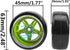 1/10 RC Drift Tire Hard Plastic Tires & 12mm Hex Hub Wheel Rims Compatible with Traxxas HSP Tamiya Kyosho Himoto HPI Redcat 1/10 On-Road RC Drift ...