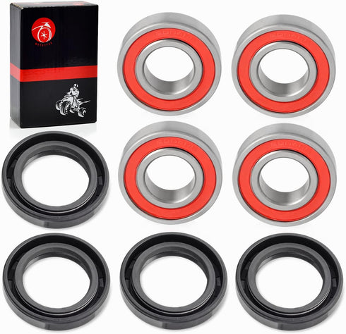 Front Wheel Bearings and Seals Kit For HONDA Recon 250 TRX250TE TRX250TM 1997-2018 TRX200D 1990-1997 TRX350TE TRX350TM 2000-2006...