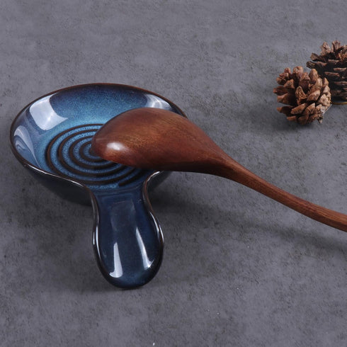Spoon Rest for Kitchen, Ceramic Spoon Holder for Stove Top, Cooking Spoon Holder?Coffee Spoon Holder,Heat Resistant Utensil Rest for Countertop, D...