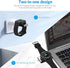 Criacr Portable Magnetic 2 in 1 Wireless Charger for Apple Samsung Watch, Wireless Fast Watch Charger Stand, Compatible with Apple Watch Series 8 ...