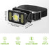 LED Rechargeable Headlamp with Motion Sensor, 8 Light Modes, White Red Light, 1000 Lumen Water Resistant High-Performance Head Light for Outdoors,...