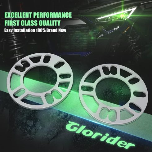 4Pcs Universal Wheel Spacers 5mm for Most 4 Lug & 5 Lug Wheels, PCD 98mm to 120mm, 4x100 4x108 4x100 5x100 5x108 5x110 5x112 5x114.3 5x115 5x120 5...