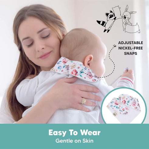 10-Pack Organic Baby Bandana Bibs - Organic Cotton Bandana Bibs for Boys, Girls, Super Absorbent Bandana Drool Bibs, Teething Bibs, Baby Bibs for ...