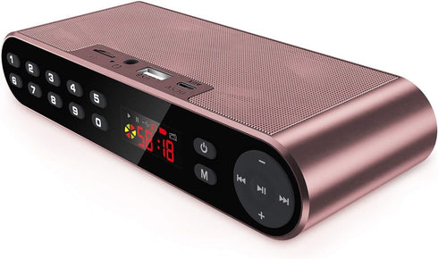 Bluetooth Speaker,FM Radio Player,MP3 Player Stereo Portable Wireless Speaker Drivers with HD Sound, Built-in Microphone, High Definition Audio an...