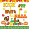 158pcs Kick Off into Fall Bulletin Board Set Thanksgiving Football Classroom Decorations Autumn Maple Leaves Cutouts with Glue Points for School C...