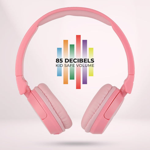 Altec Lansing Kid Safe 2-in-1 Bluetooth Headphones, Safe Volume Limiting, Foldable Design, Enjoy Audio and Protect Your Child's Hearing, Pink...