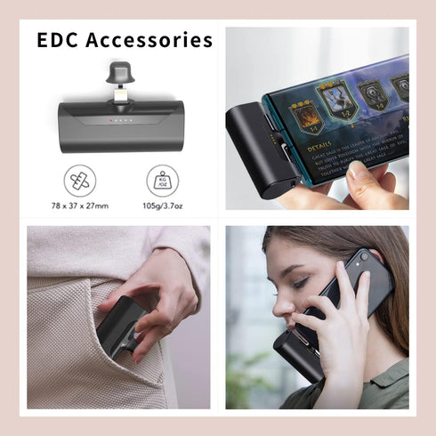 Portable Charger for iPhone 5000mAh Battery Pack iPhone Mini Power Bank 20W PD Fast Charging Compatible with iPhone Backup Charger for iPhone 14 1...