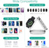 ORIA 3 in 1 Foldable Wireless Charger, Fast Wireless Charging Pad with Charging Indicator Light, Foldable Charging Station for iOS, i Watch, Air P...
