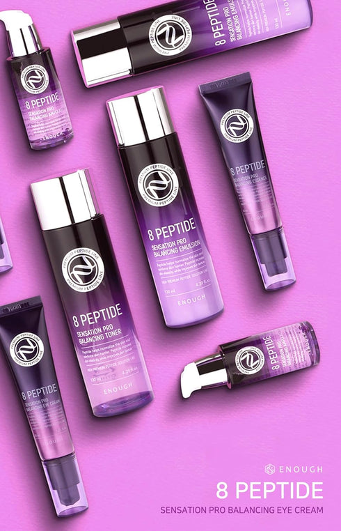 Enough 8 Peptide Sensation Pro Balancing Eye Cream 30ml - Advanced Skincare for Brighter Eyes, Minimizes Puffiness, Dark Circles, and Fine Lines -...