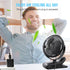 BESKAR Small Clip on Fan, 3 Speeds USB Fan with Strong Airflow, Clip & Desk Fan USB Plug in with Sturdy Clamp - Ultra Quiet operation for Office D...