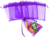 50Pcs Purple Organza Bags 3x4 inch, Small Mesh Gift Bags Drawstring Halloween Candy Treat Pouches Wedding Party Holiday Favor Bag...