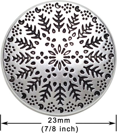 12 Pieces Metal Blazer Buttons Set, 23mm Silver Buttons with Shank for Blazers, Suits, Jackets...
