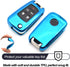 MECHCOS Fit for Chevy Chevrolet Equinox Cruze Malibu Encore Camaro Impala Buick Regal Lacrosse GMC Terrain Blue TPU Key Fob Cover Case Remote Hold...