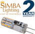 Simba Lighting LED G4 Bulb (5 Pack) 1.1W T3 10W Halogen Replacement 12V AC/DC JC Bi-Pin Base for Accent Lights, Under Cabinet Puck Light, Chandeli...
