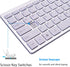 2021 Upgraded PC Computer Laptop Mini USB Wired Keyboard for Mac and Windows 78 Scissor keys Small Super Thin Compact Multimedia Keyboard (Silver)...