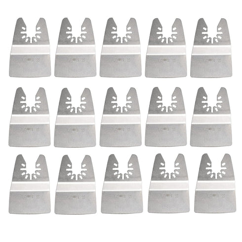 Ettonsun 15 Pieces Oscillating Tool Scraper Blades, 2 Inch Rigid Scraper Floor Scraper Blades Grout Scraper Tool Paint removal blade...