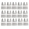 Ettonsun 15 Pieces Oscillating Tool Scraper Blades, 2 Inch Rigid Scraper Floor Scraper Blades Grout Scraper Tool Paint removal blade...