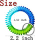 12 Pcs Wrist Coil Wrist Keychain, Colorful Stretch Wristband Key Chain for Gym, Pool, ID Badge...