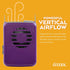 O2COOL Battery Powered Deluxe Necklace Fan For Personal Cooling With Adjustable Lanyard (Purple)...