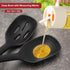 Silicone Cooking Spoon Set, Premium Non-Stick Solid and Slotted Spoon Pack of 2 Kitchen Basting Spoons for Cooking, Large Heat-Resistant Utensils ...